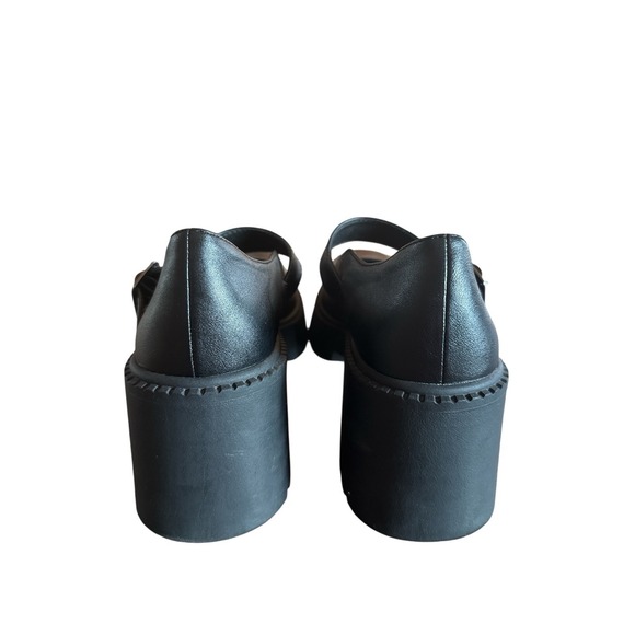 Madden NYC Black Lug Mary Jane Shoes Woman's Sz 8.5 Adjustable Straps Whimsgoth - Picture 3 of 10